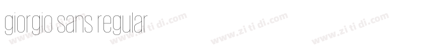 giorgio sans regular字体转换